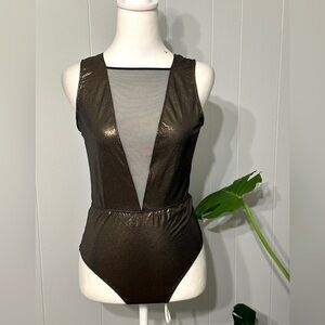 🛍️ Victoria’s Secret metallic bodysuit Size M
